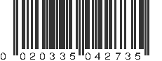 UPC 020335042735