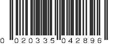 UPC 020335042896