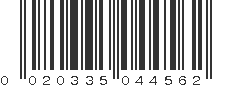 UPC 020335044562