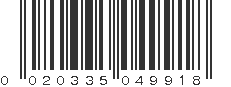 UPC 020335049918