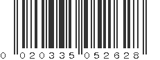 UPC 020335052628