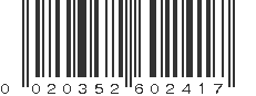 UPC 020352602417