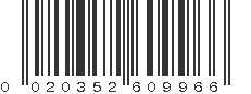 UPC 020352609966