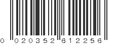 UPC 020352612256