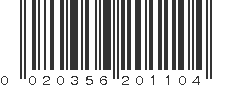 UPC 020356201104