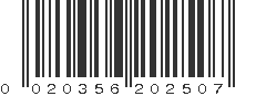 UPC 020356202507
