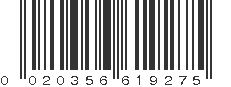 UPC 020356619275