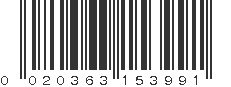 UPC 020363153991