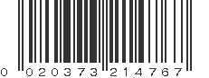 UPC 020373214767