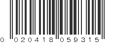 UPC 020418059315