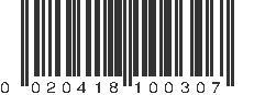 UPC 020418100307