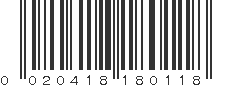 UPC 020418180118