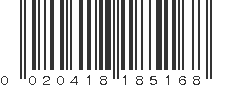 UPC 020418185168