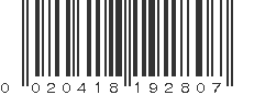 UPC 020418192807