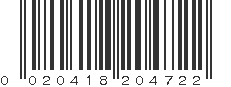 UPC 020418204722