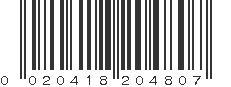 UPC 020418204807