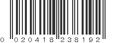 UPC 020418238192