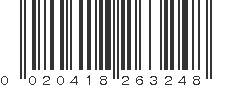 UPC 020418263248