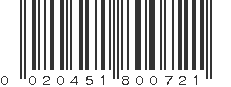 UPC 020451800721