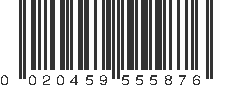 UPC 020459555876