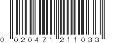 UPC 020471211033