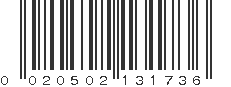 UPC 020502131736