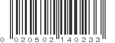 UPC 020502140233