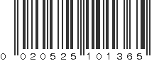 UPC 020525101365