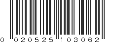 UPC 020525103062