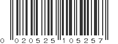 UPC 020525105257