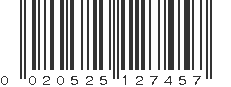 UPC 020525127457