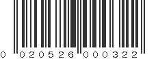 UPC 020526000322