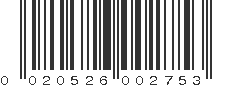 UPC 020526002753