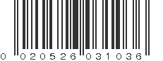 UPC 020526031036