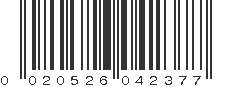 UPC 020526042377