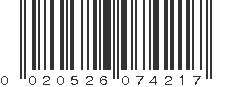 UPC 020526074217