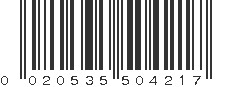 UPC 020535504217