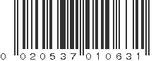 UPC 020537010631