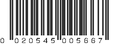 UPC 020545005667