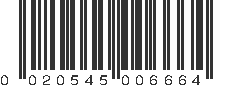 UPC 020545006664