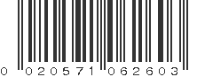 UPC 020571062603