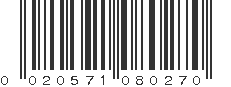 UPC 020571080270