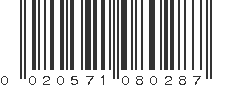 UPC 020571080287