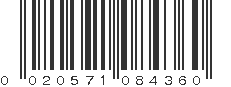 UPC 020571084360