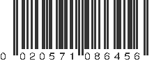 UPC 020571086456