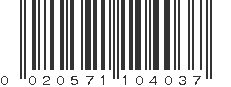 UPC 020571104037