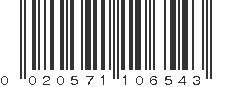 UPC 020571106543