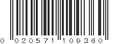 UPC 020571109360