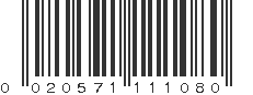 UPC 020571111080