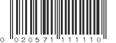 UPC 020571111110